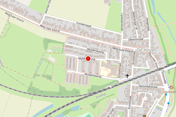 Brandweer-melding op Mulderskamp, Zutphen op 19 juli, kaart-overzicht