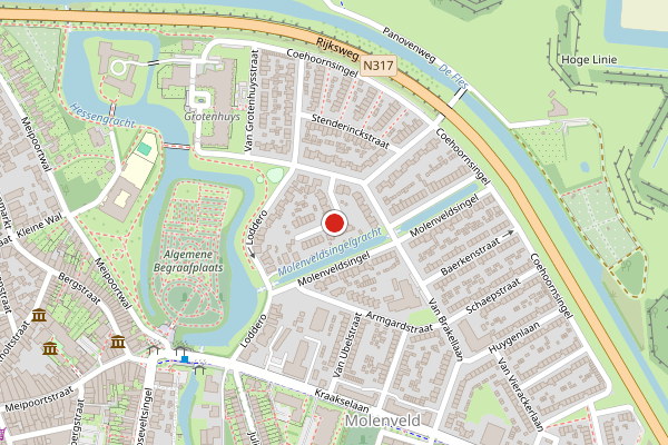 Brandweer-melding op Luykenhof, Doesburg op 11 mei, kaart-overzicht