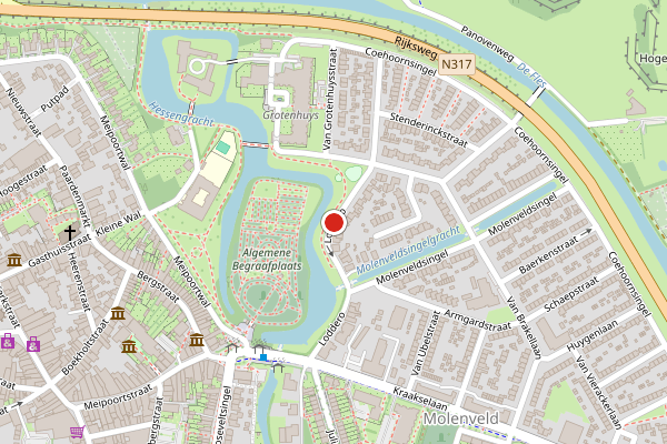 Brandweer-melding op Loddero, Doesburg op 11 mei, kaart-overzicht