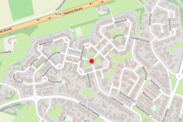 Brandweer-melding op Sperwerhof, Varsseveld op 21 juli, kaart-overzicht