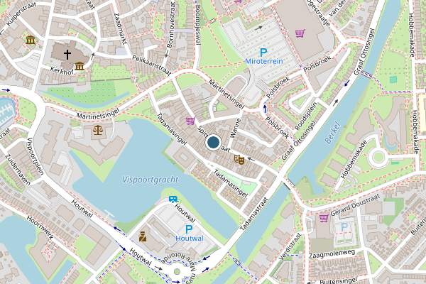 Politie-melding op Spittaalstraat, Zutphen op 21 juli, kaart-overzicht