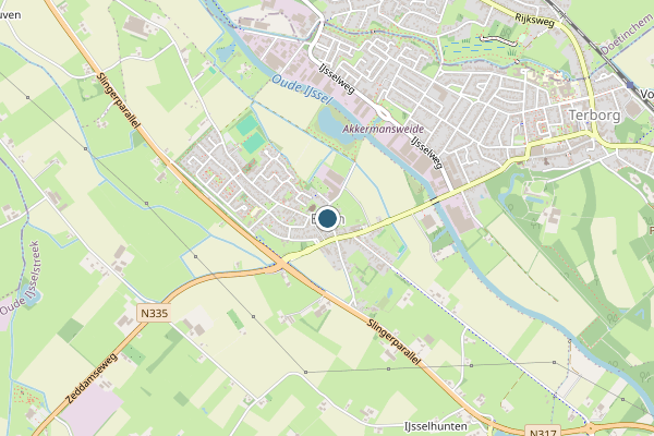 Politie-melding op Etten op 13 mei, kaart-overzicht