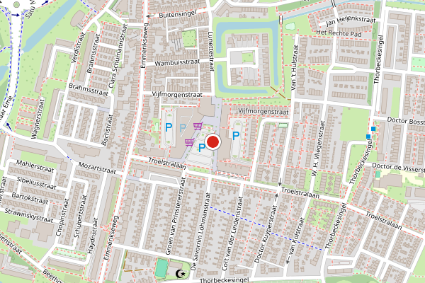 Brandweer-melding op Ruys de Beerenbrouckstraat, Zutphen op 23 juli, kaart-overzicht