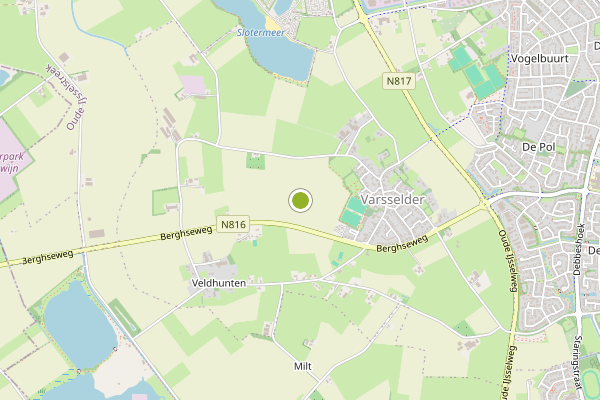 Ambulance-melding op Varsselder op 23 juli, kaart-overzicht