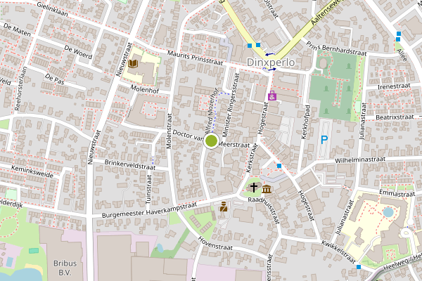 Ambulance-melding op Dr van der Meerstraat, Dinxperlo op 14 mei, kaart-overzicht