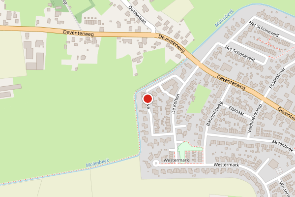 Brandweer-melding op 't Have, Laren GE op 14 mei, kaart-overzicht