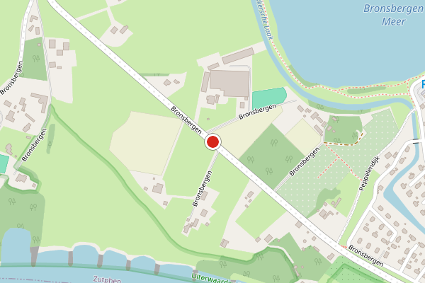Brandweer-melding op Bronsbergen, Zutphen op 25 juli, kaart-overzicht