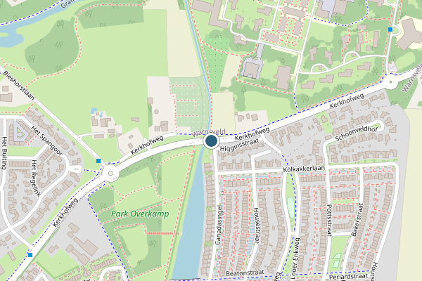 Politie-melding op Kerkhofweg, Warnsveld op 26 juli, kaart-overzicht