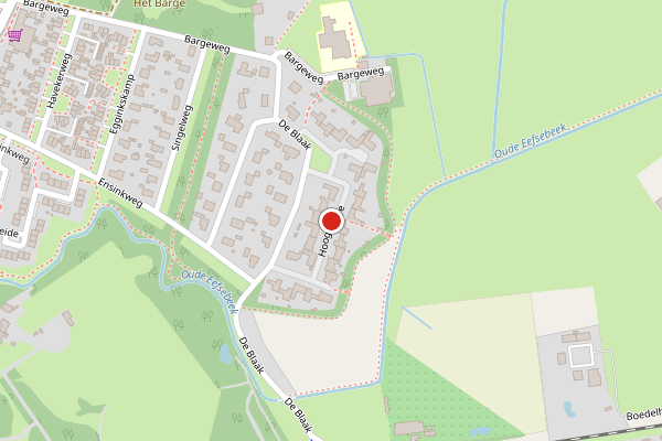 Brandweer-melding op Hoog Barge, Eefde op 26 juli, kaart-overzicht