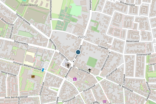 Politie-melding op Keppelseweg, Wehl op 15 mei, kaart-overzicht