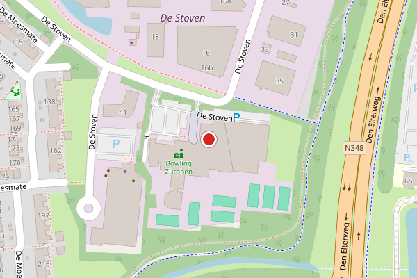 Brandweer-melding op De Stoven, Zutphen op 29 juli, kaart-overzicht