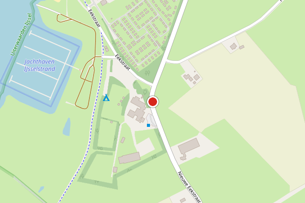 Brandweer-melding op Eekstraat, Doesburg op 30 juli, kaart-overzicht