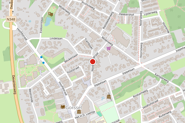 Brandweer-melding op Nijverheidstraat, Gorssel op 30 juli, kaart-overzicht