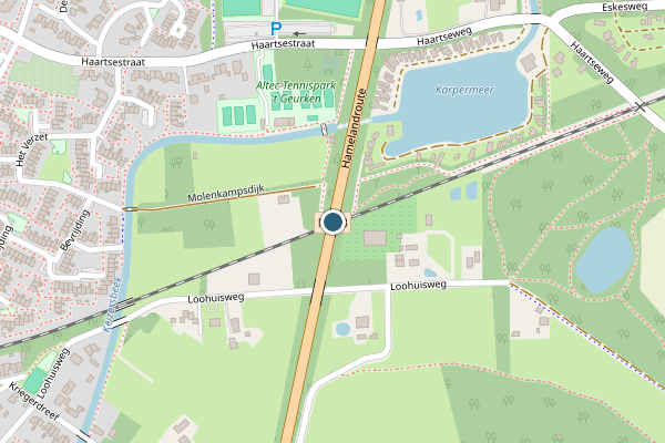 Politie-melding op Hamelandroute, Aalten op 18 mei, kaart-overzicht