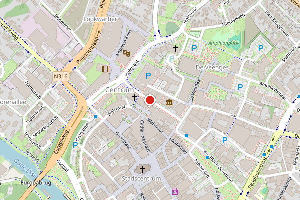 Brandweer-melding op Burgemeester van Nispenstraat, Doetinchem op 30 juli, kaart-overzicht