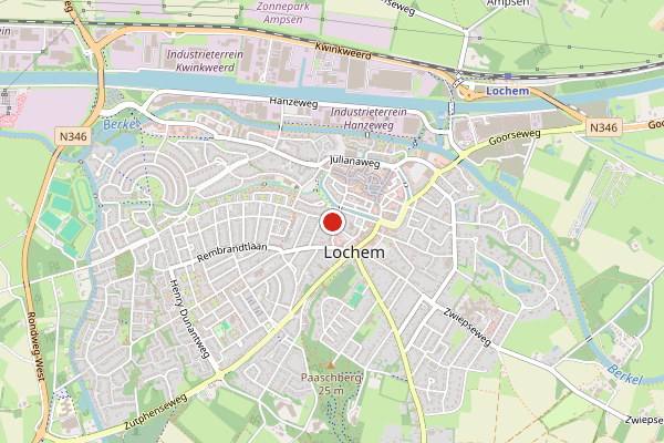 Brandweer-melding op Lochem op 1 augustus, kaart-overzicht