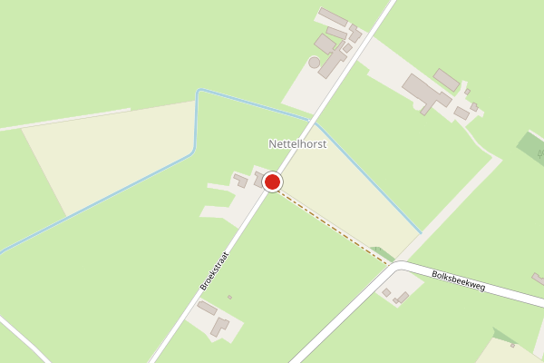 Brandweer-melding op Broekstraat, Lochem op 1 augustus, kaart-overzicht