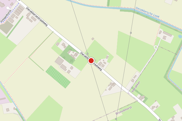 Brandweer-melding op Vierakkersestraatweg, Zutphen op 18 mei, kaart-overzicht