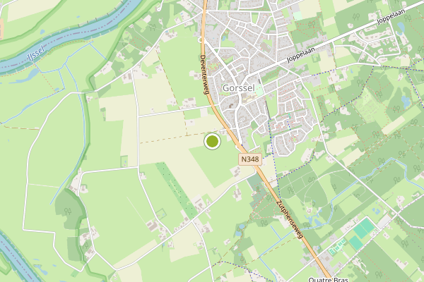 Ambulance-melding op Gorssel op 2 augustus, kaart-overzicht