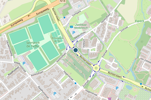 Politie-melding op Richterslaan, Lichtenvoorde op 19 mei, kaart-overzicht