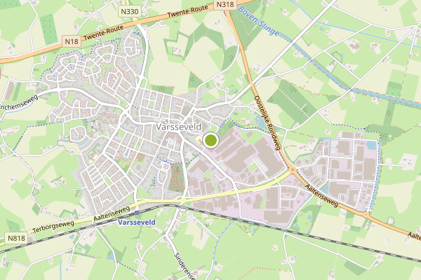 Ambulance-melding op Varsseveld op 2 augustus, kaart-overzicht