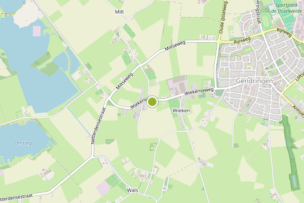 Ambulance-melding op Gendringen op 3 augustus, kaart-overzicht