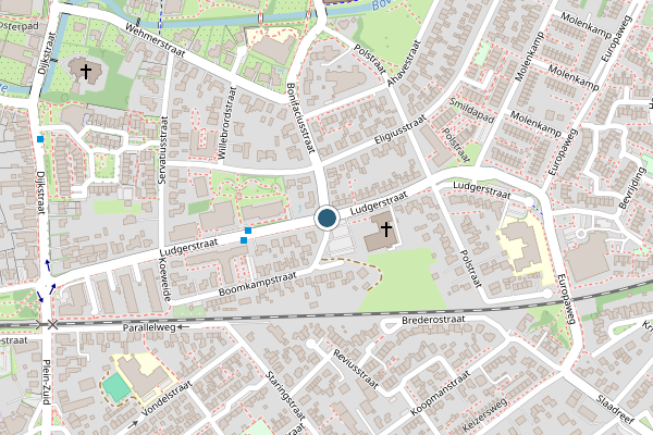 Politie-melding op Ludgerstraat, Aalten op 3 augustus, kaart-overzicht