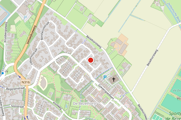 Brandweer-melding op Joannes Brugmanstraat, Doetinchem op 3 augustus, kaart-overzicht