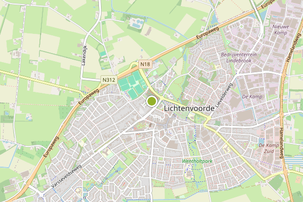 Ambulance-melding op Lichtenvoorde op 4 augustus, kaart-overzicht