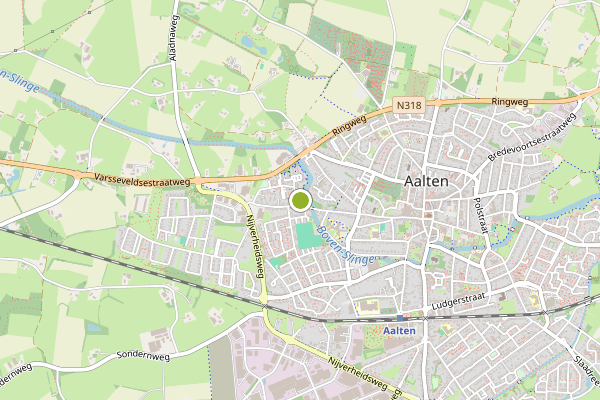 Ambulance-melding op Aalten op 4 augustus, kaart-overzicht