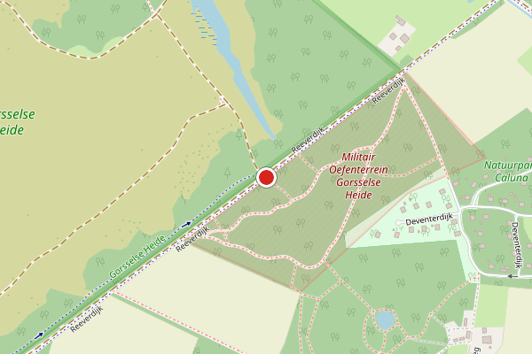 Brandweer-melding op Reeverdijk, Harfsen op 5 augustus, kaart-overzicht