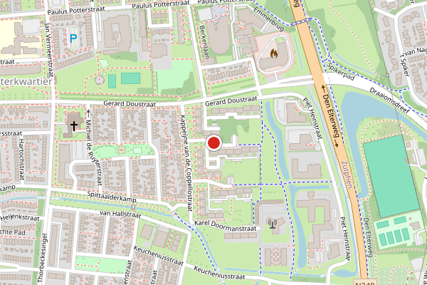 Brandweer-melding op Aert van Nesstraat, Zutphen op 5 augustus, kaart-overzicht