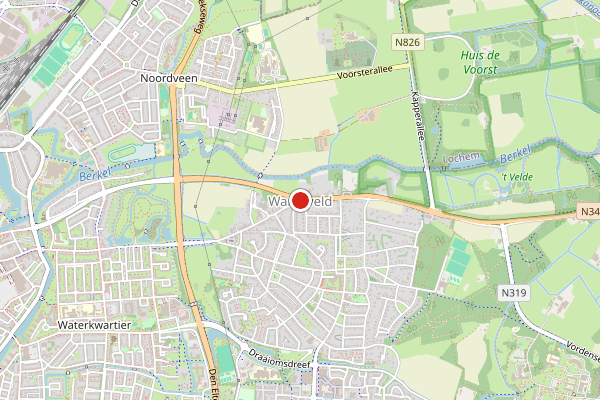 Brandweer-melding op Breegraven, Warnsveld op 20 mei, kaart-overzicht