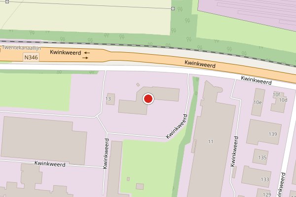 Brandweer-melding op Kwinkweerd, Lochem op 6 augustus, kaart-overzicht