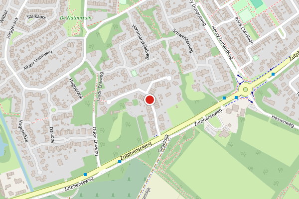 Brandweer-melding op Nelson Mandelastraat, Lochem op 6 augustus, kaart-overzicht