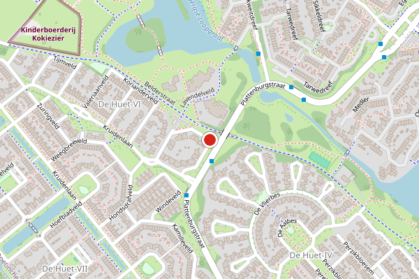 Brandweer-melding op Lavendelveld, Doetinchem op 21 mei, kaart-overzicht