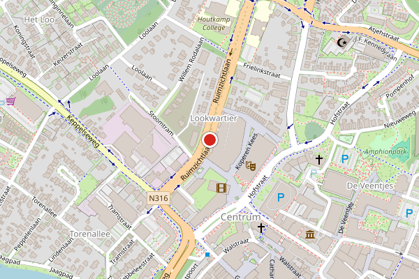 Brandweer-melding op Ruimzichtlaan, Doetinchem op 21 mei, kaart-overzicht