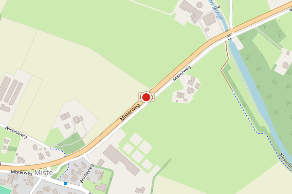 Brandweer-melding op Miste op 23 mei, kaart-overzicht