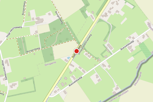 Brandweer-melding op Aaltenseweg, Dinxperlo op 22 mei, kaart-overzicht