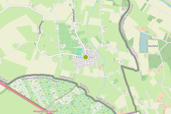 Ambulance-melding op Megchelen op 24 mei, kaart-overzicht