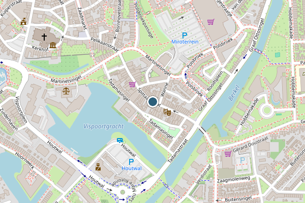 Politie-melding op Spittaalstraat, Zutphen op 24 mei, kaart-overzicht