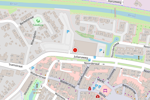 Brandweer-melding op Julianaweg, Lochem op 25 mei, kaart-overzicht