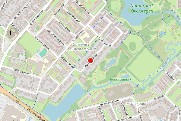 Brandweer-melding op de Jongstraat, Doetinchem op 25 mei, kaart-overzicht