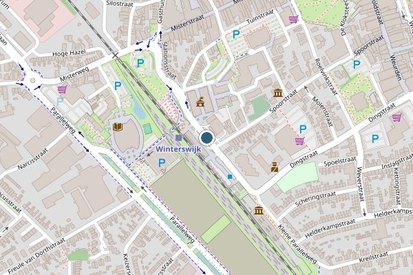 Politie-melding op Stationsstraat, Winterswijk op 27 mei, kaart-overzicht