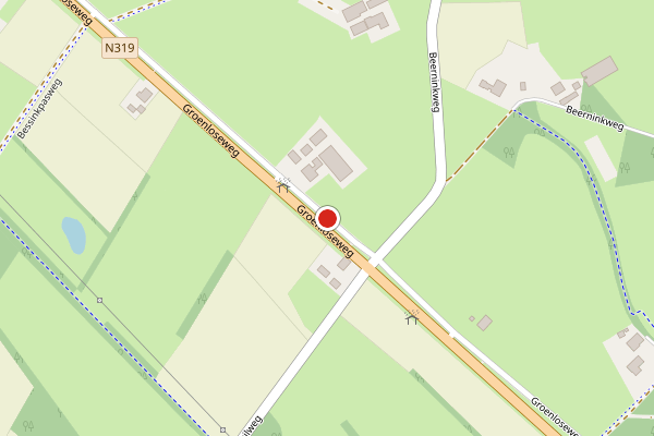Brandweer-melding op Groenloseweg, Winterswijk op 26 mei, kaart-overzicht