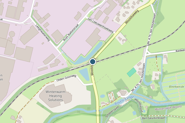 Politie-melding op Woold op 27 april, kaart-overzicht
