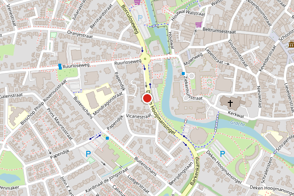 Brandweer-melding op Deken Hooijmansingel, Groenlo op 26 april, kaart-overzicht