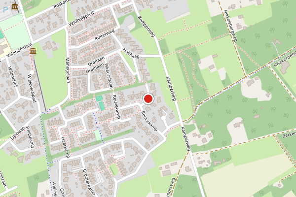 Brandweer-melding op Reuvekamp, Gorssel op 27 april, kaart-overzicht