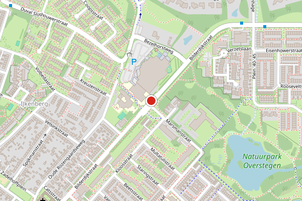 Brandweer-melding op Bilderdijkstraat, Doetinchem op 27 mei, kaart-overzicht