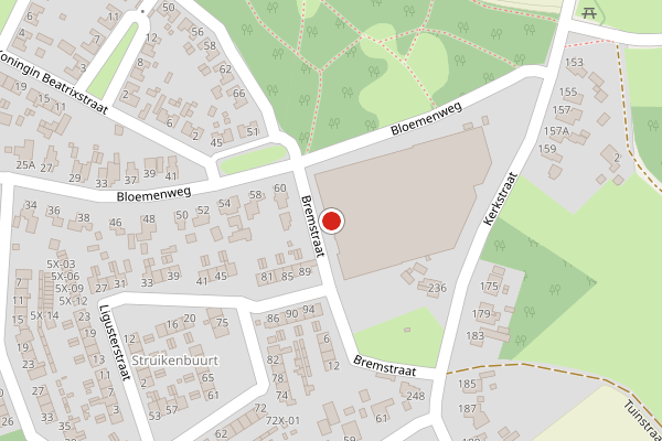 Brandweer-melding op Bremstraat, Gaanderen op 26 mei, kaart-overzicht
